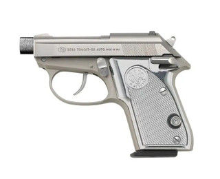 Beretta 3032 Tomcat semi-automatic .32 ACP pistol, silver.